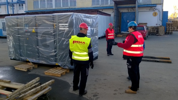 Dodávka kompresoru Atlas Copco týmem PEMA